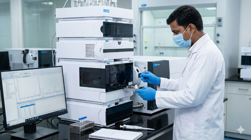 Liquid Chromatography Tandem Mass Spectrometry (LC-MS/MS) instrument at Auriga Research